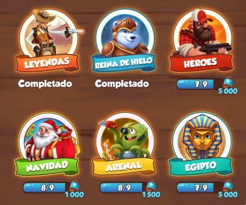 Todos os conjuntos Coin Master